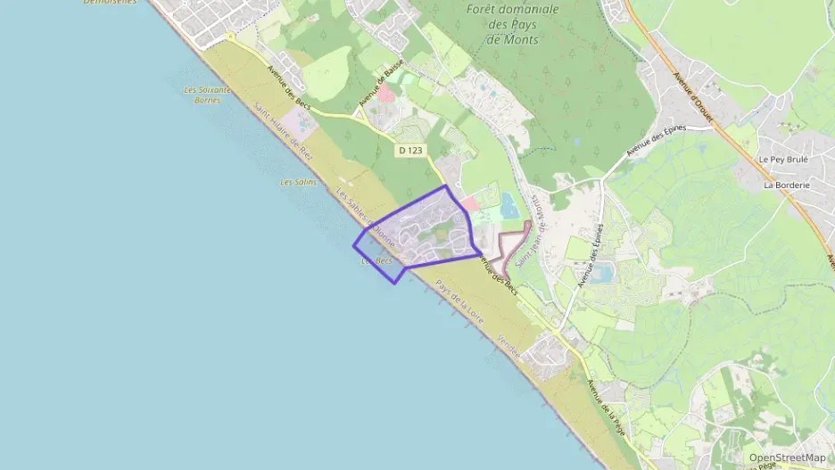 Appartement 38 m² une piece à vendre à Saint-Hilaire-de-Riez