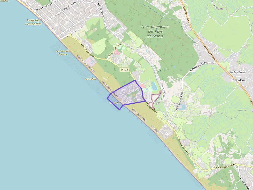 Appartement 50 m² deux pieces à vendre à Saint-Hilaire-de-Riez