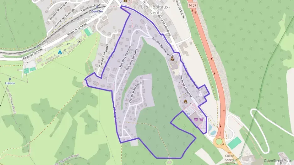 Appartement 50 m² trois pièces à vendre à Les Hôpitaux-Neufs Appartement 50 m² trois pièces à vendre à Les Hôpitaux-Neufs