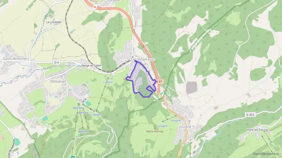 Appartement 50 m² trois pièces à vendre à Les Hôpitaux-Neufs Appartement 50 m² trois pièces à vendre à Les Hôpitaux-Neufs