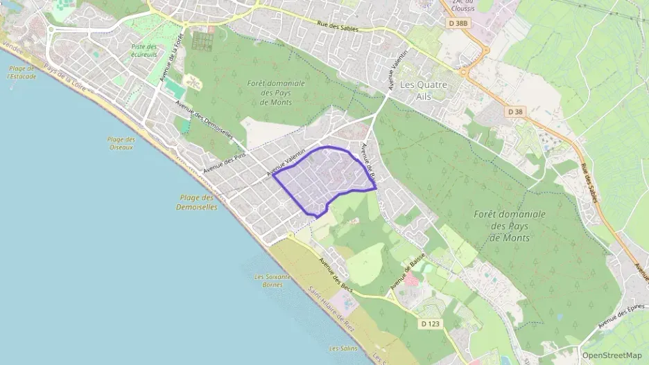 Appartement 51 m² deux pieces à vendre à Saint-Hilaire-de-Riez