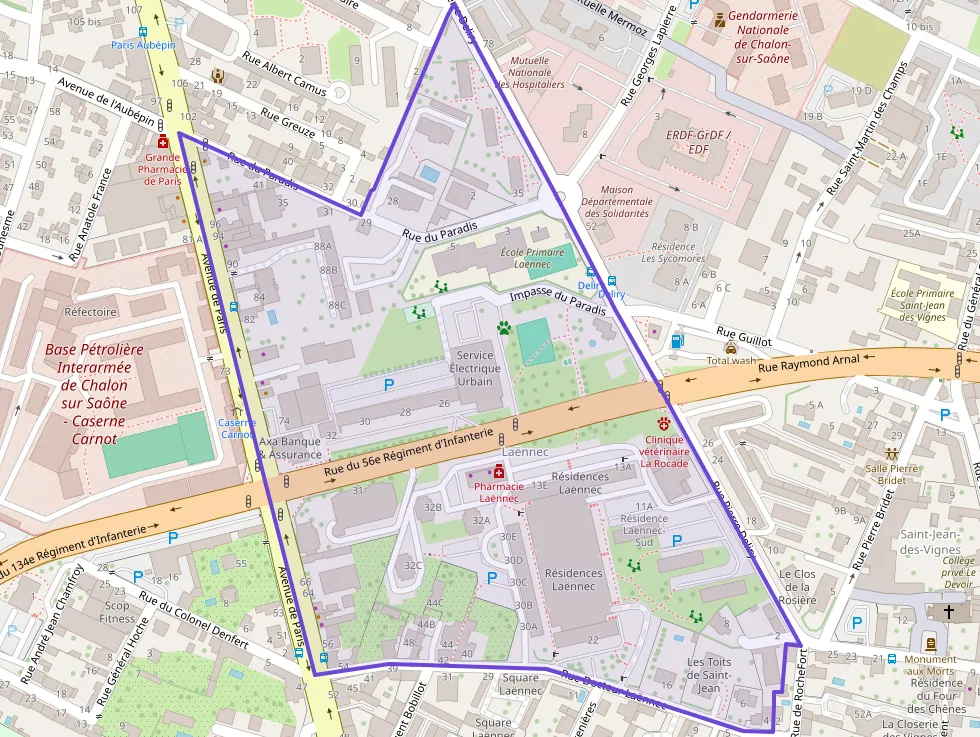 Appartement 83 m² quatre pièces à vendre à Chalon-sur-Saône