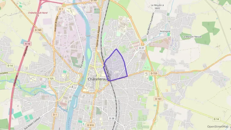 Appartement 75 m² quatre pièces à vendre à Châtellerault