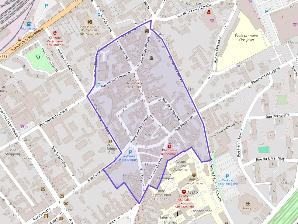 Appartement 40 m² deux pieces à vendre à Autun