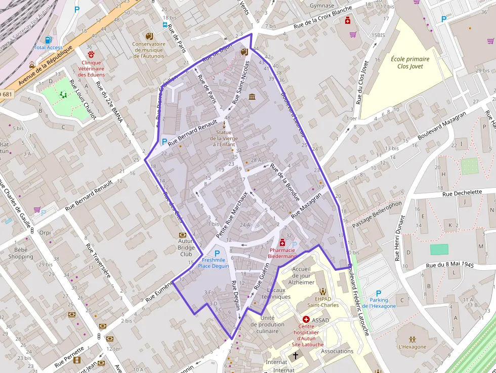 Appartement 30 m² deux pieces à vendre à Autun