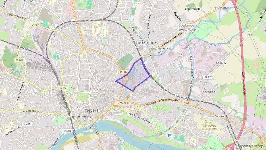 Appartement 60 m² trois pièces à vendre à Nevers