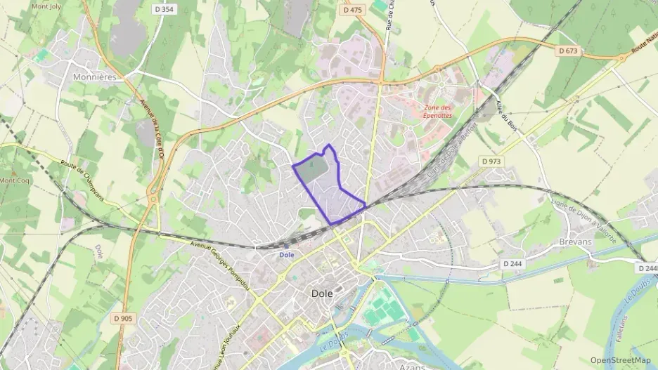 Appartement 53 m² deux pieces à vendre à Dole