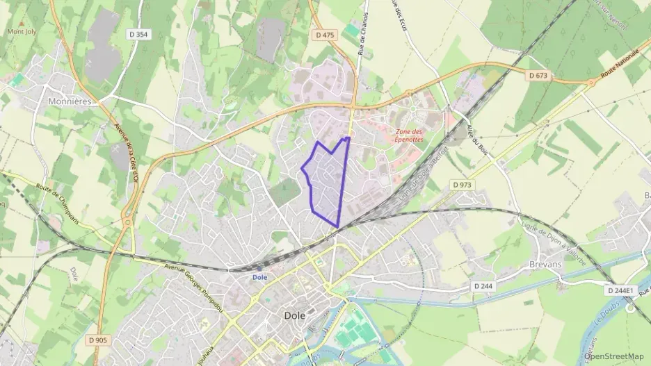 Appartement 78 m² quatre pièces à vendre à Dole