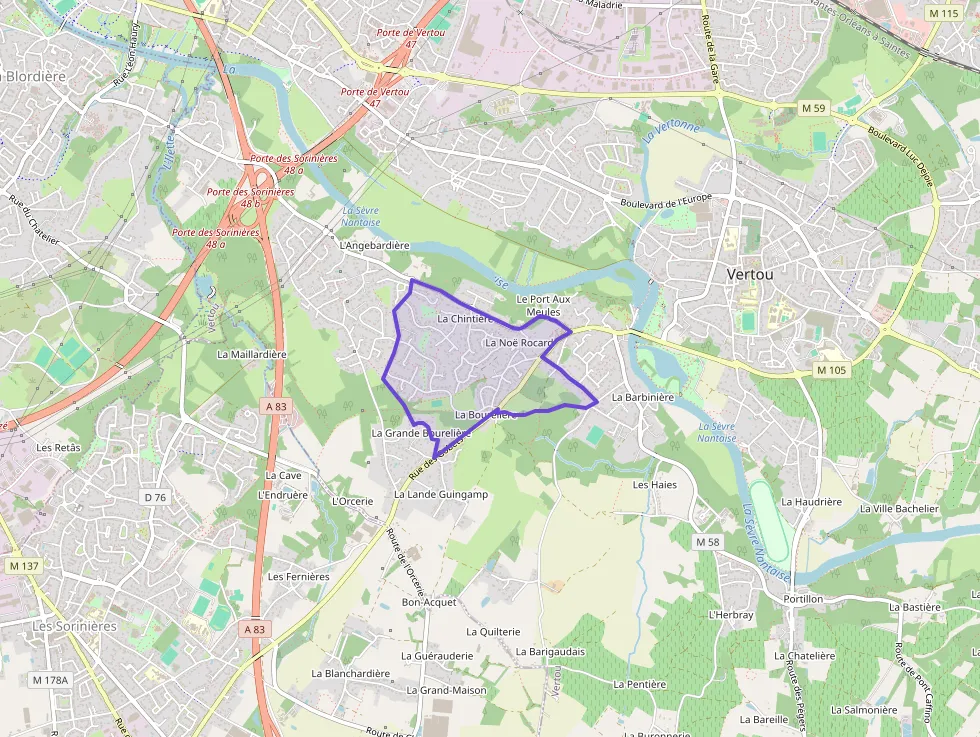 Appartement 72 m² trois pièces à vendre à Vertou