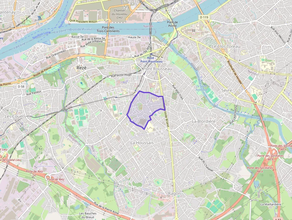 Appartement 59 m² trois pièces à vendre à Rezé