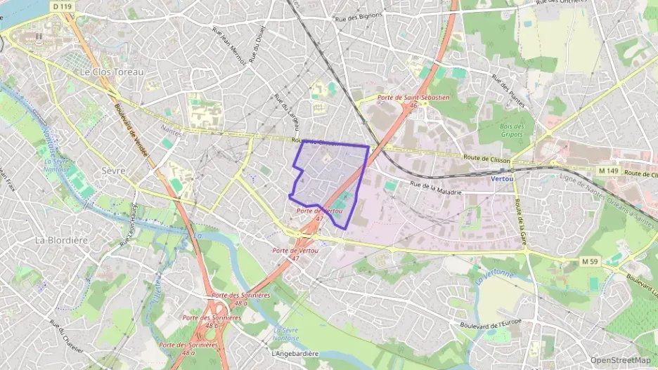 Appartement 57 m² deux pieces à vendre à Vertou