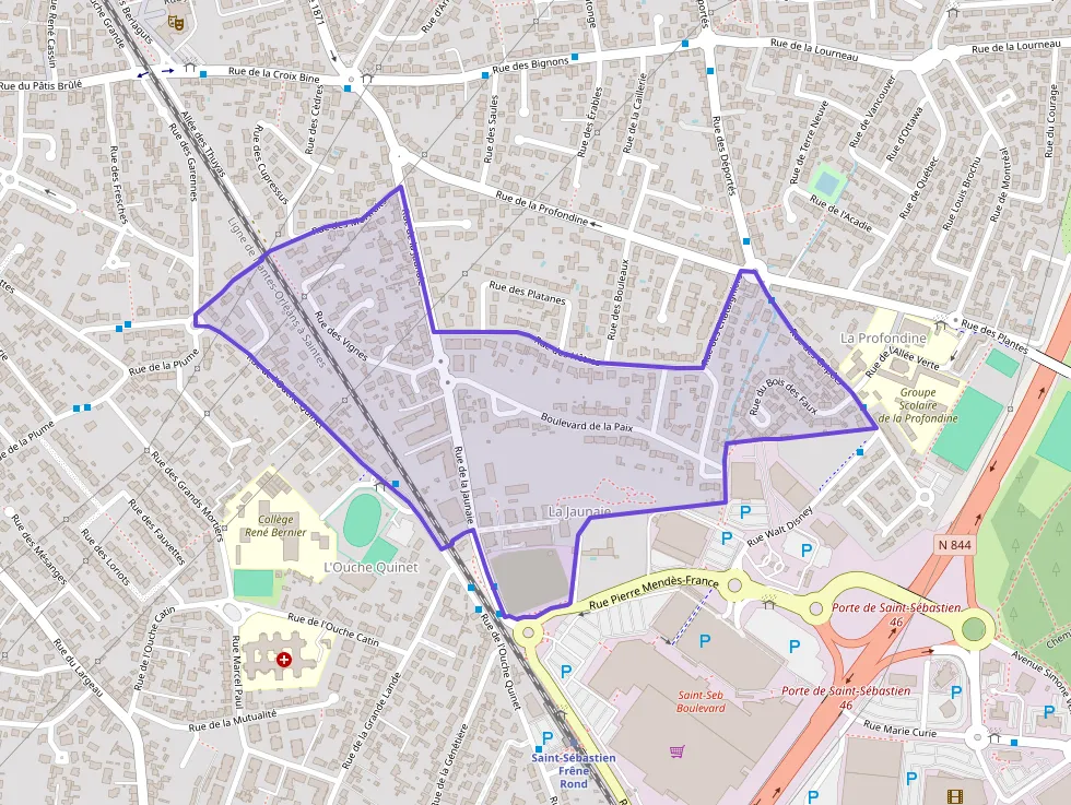 Appartement 46 m² deux pieces à vendre à Saint-Sébastien-sur-Loire