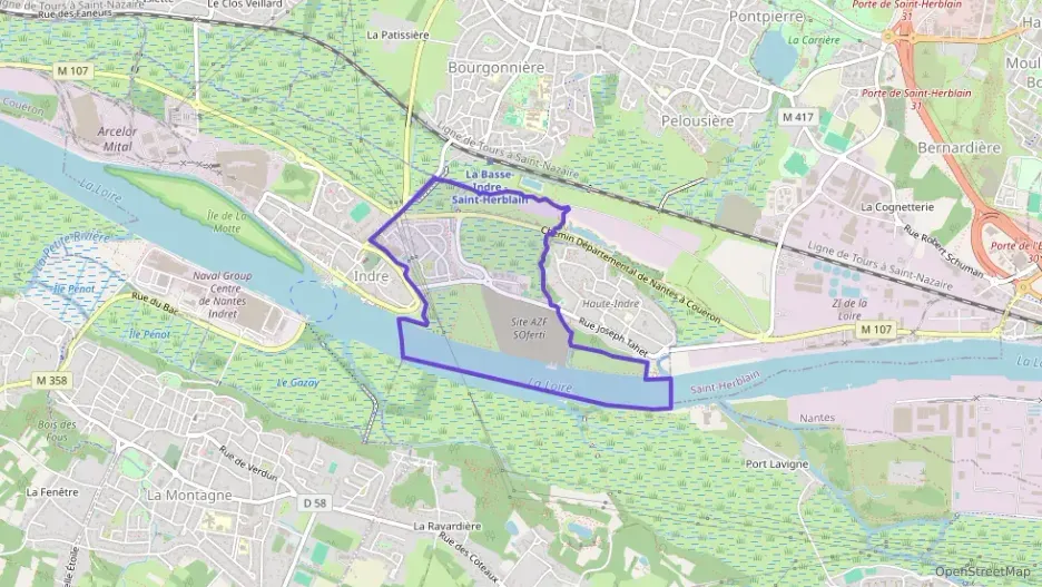 Appartement 68 m² quatre pièces à vendre à Indre