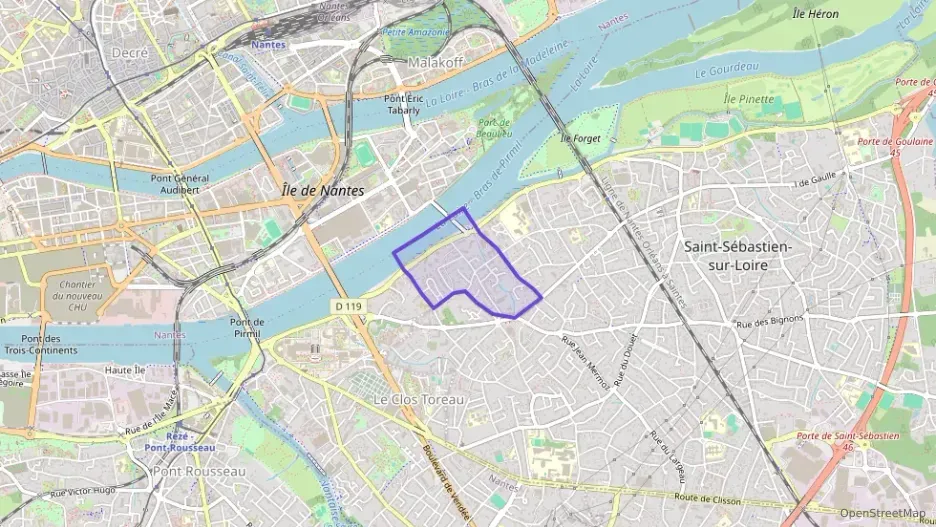 Appartement 34 m² une piece à vendre à Saint-Sébastien-sur-Loire