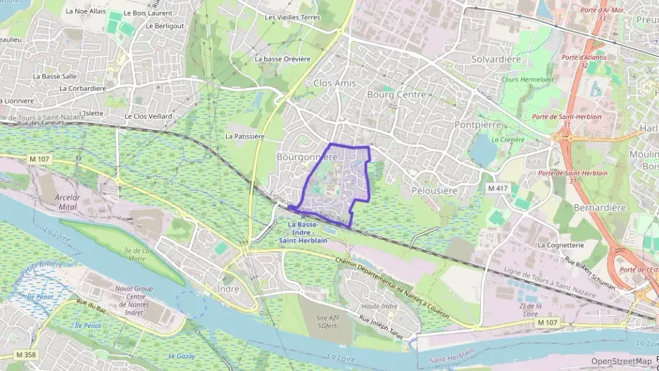 Appartement 57 m² deux pieces à vendre à Saint-Herblain