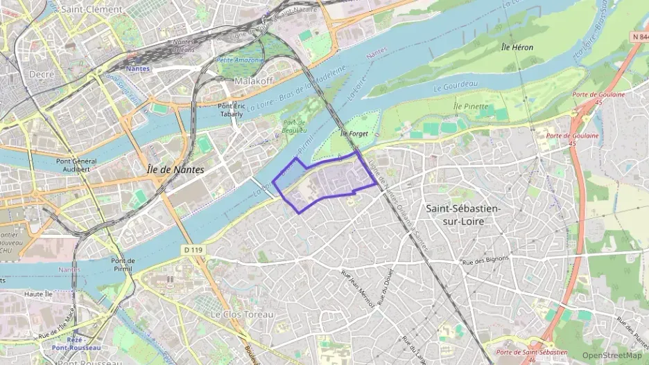 Appartement 62 m² trois pièces à vendre à Saint-Sébastien-sur-Loire