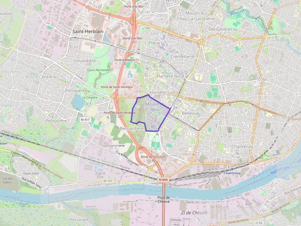 Appartement 76 m² quatre pièces à vendre à Saint-Herblain