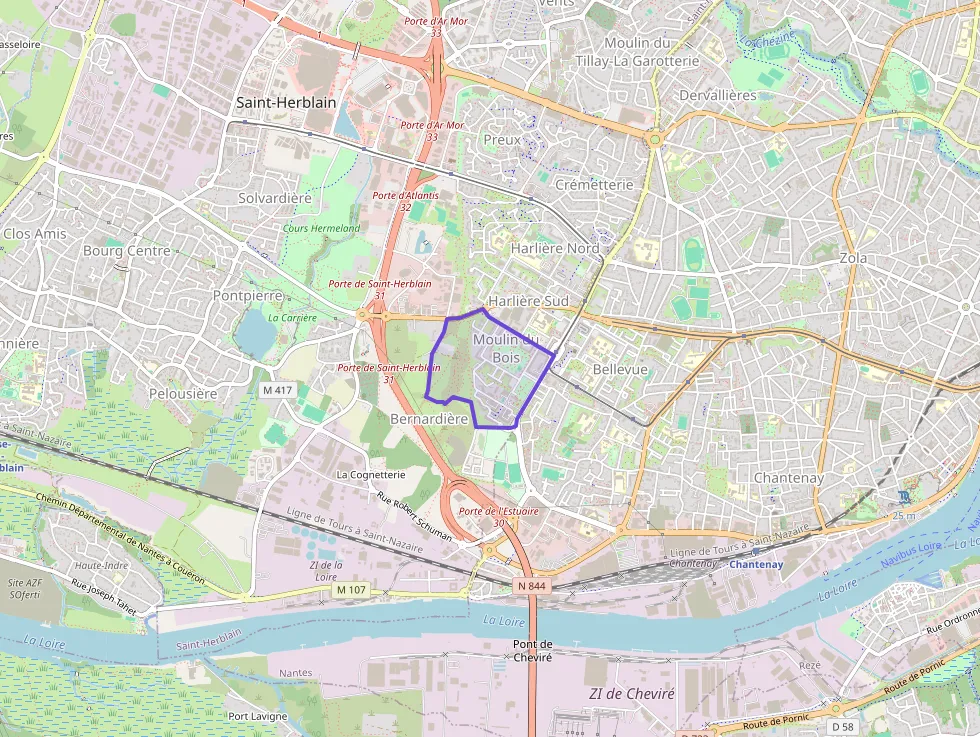 Appartement 72 m² quatre pièces à vendre à Saint-Herblain