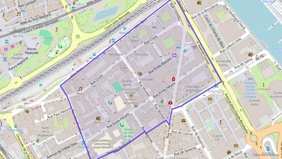 Appartement 47 m² deux pieces à vendre à Nantes