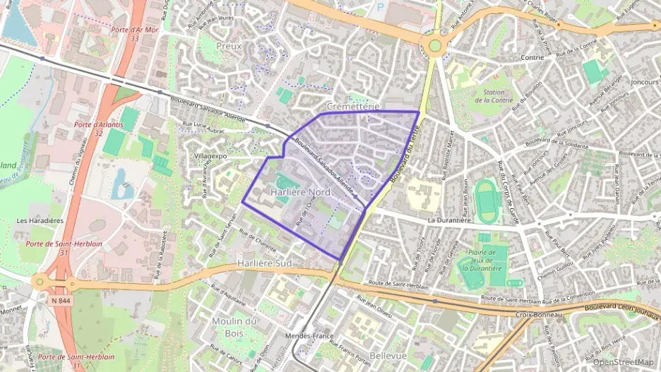 Appartement 65 m² trois pièces à vendre à Saint-Herblain