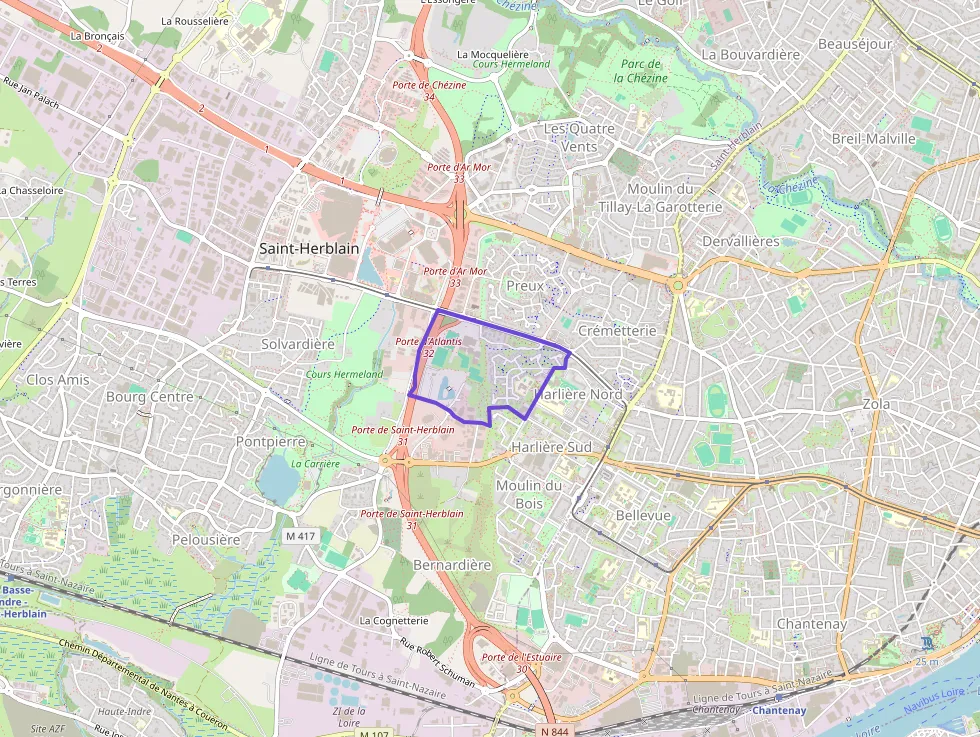 Appartement 80 m² quatre pièces à vendre à Saint-Herblain