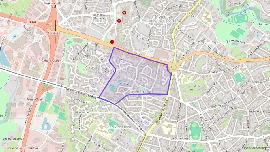 Appartement 43 m² deux pieces à vendre à Saint-Herblain