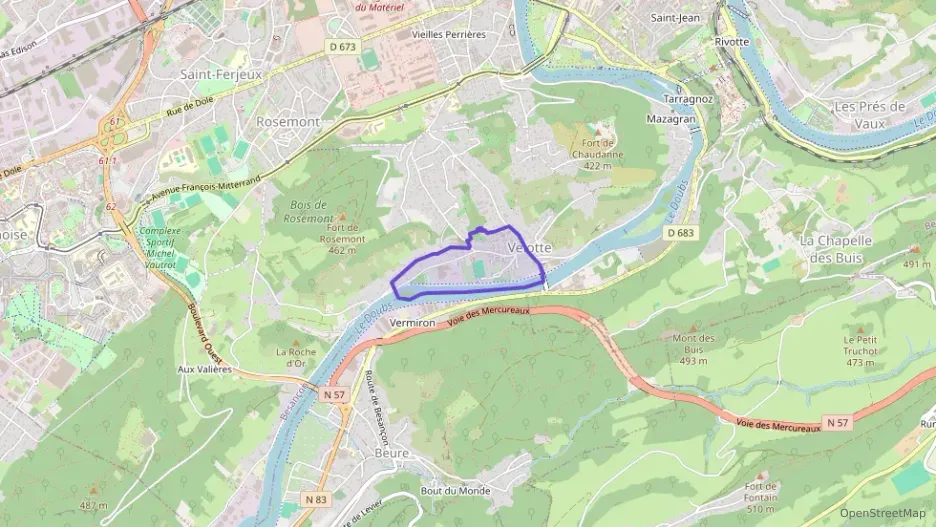 Appartement 77 m² quatre pièces à vendre à Besançon
