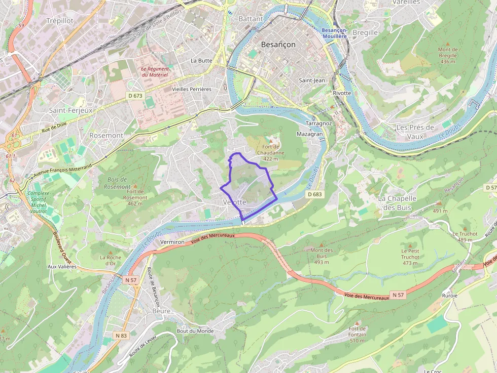 Appartement 42 m² trois pièces à vendre à Besançon