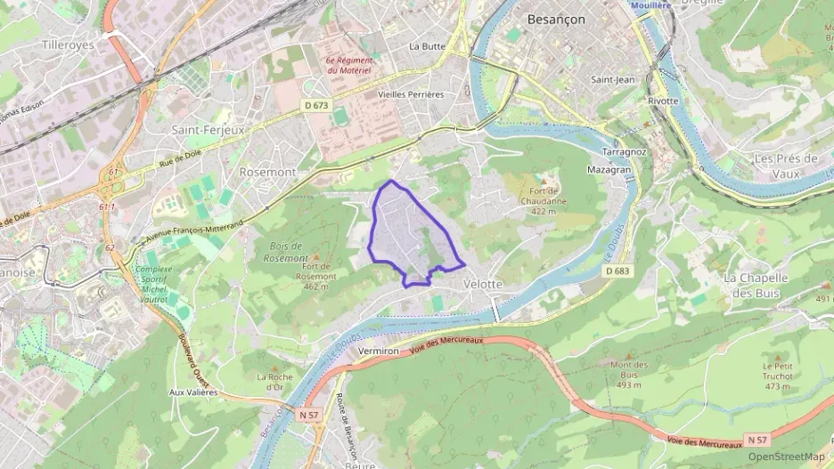 Appartement 57 m² trois pièces à vendre à Besançon