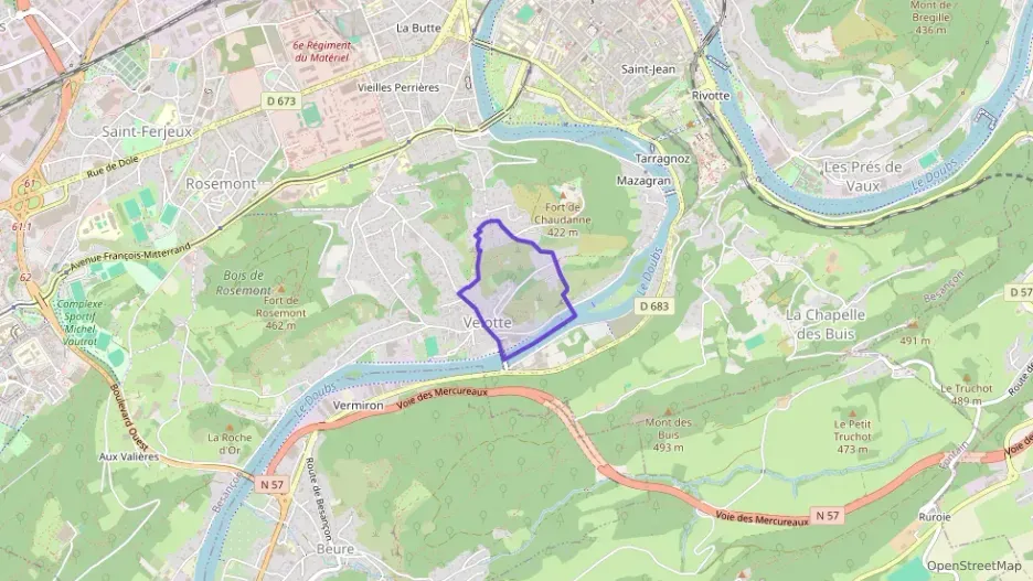 Appartement 100 m² quatre pièces à vendre à Besançon