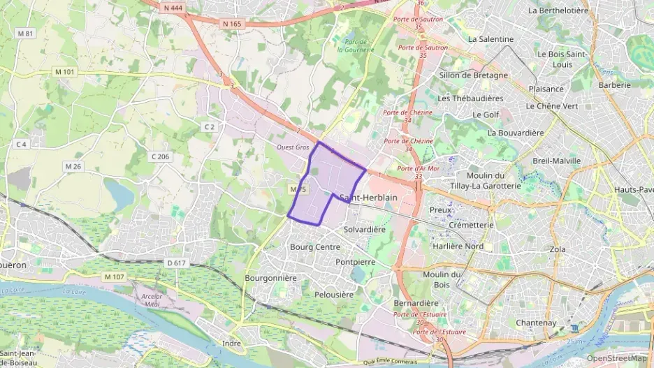 Appartement 96 m² quatre pièces à vendre à Saint-Herblain