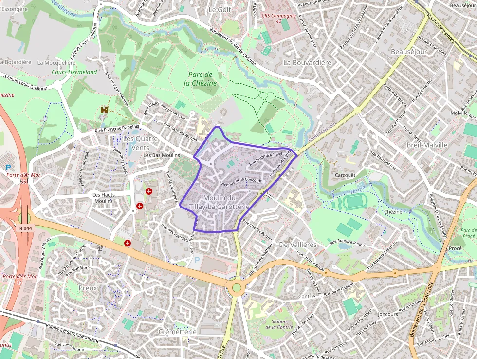 Appartement 55 m² trois pièces à vendre à Saint-Herblain