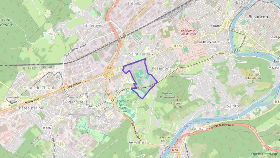Appartement 61 m² trois pièces à vendre à Besançon