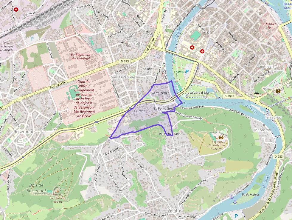 Appartement 67 m² quatre pièces à vendre à Besançon