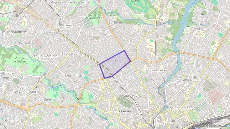Appartement 61 m² trois pièces à vendre à Nantes