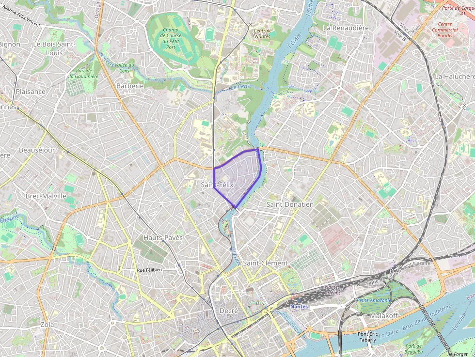 Appartement 40 m² une piece à vendre à Nantes