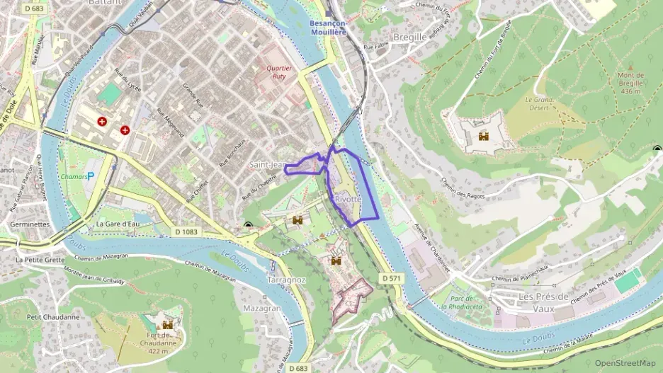 Appartement 60 m² trois pièces à vendre à Besançon