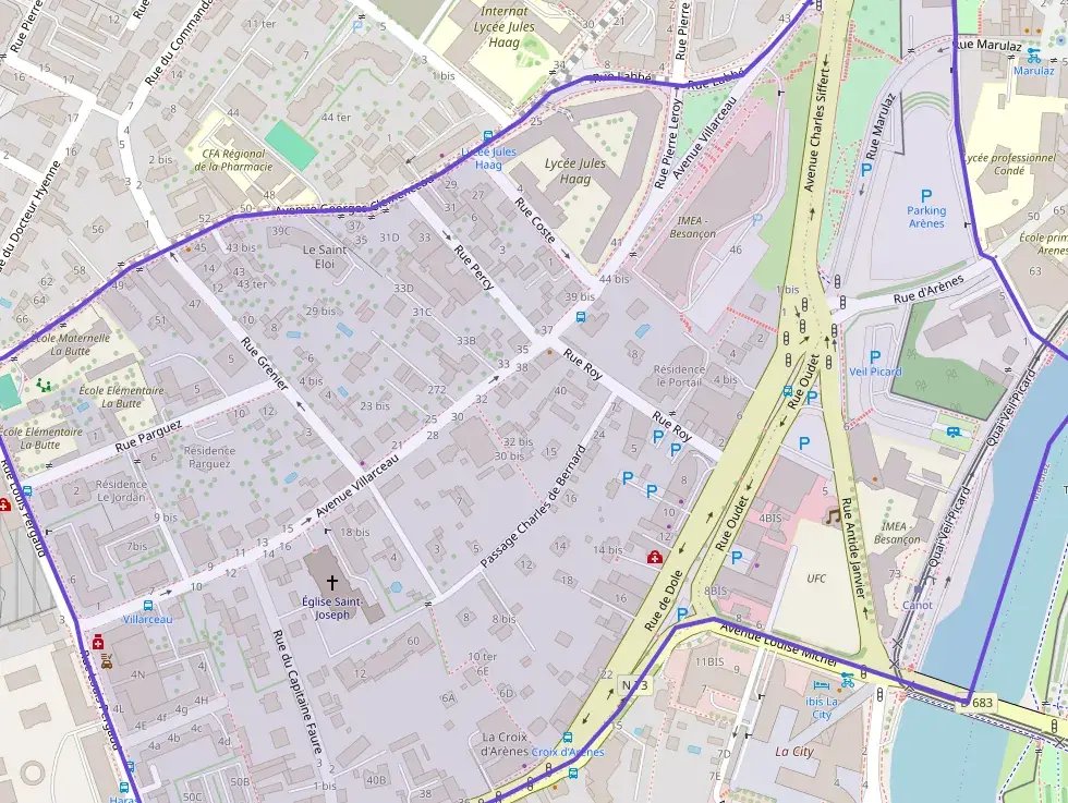 Appartement 52 m² trois pièces à vendre à Besançon