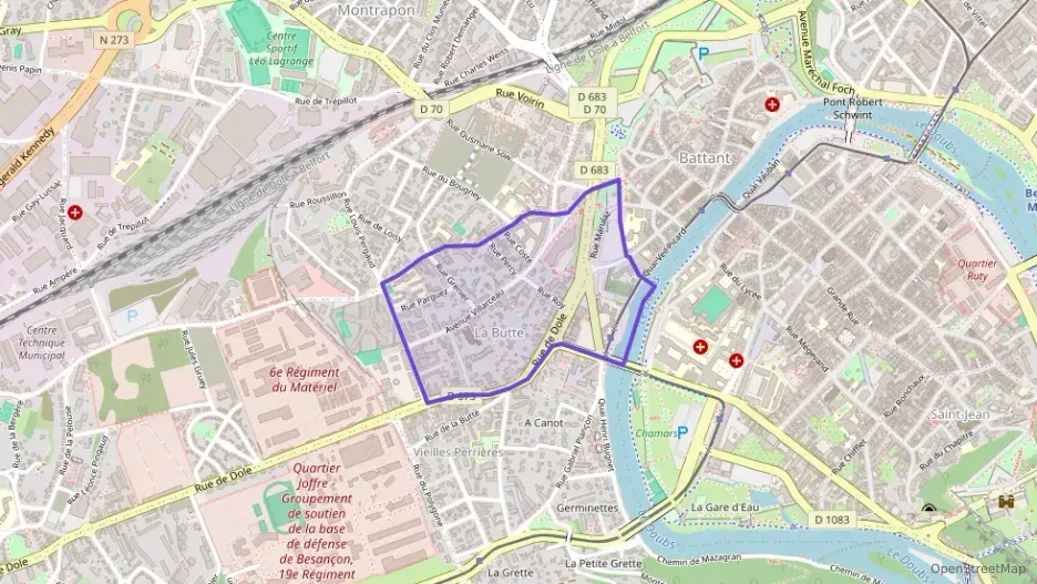 Appartement 68 m² trois pièces à vendre à Besançon