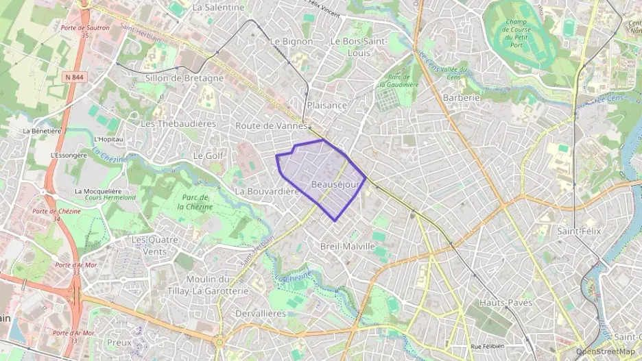 Appartement 85 m² quatre pièces à vendre à Saint-Herblain