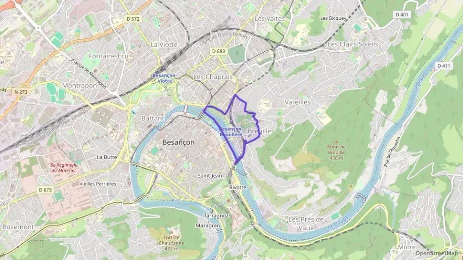 Appartement 43 m² deux pieces à vendre à Besançon