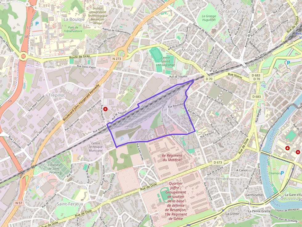 Appartement 55 m² trois pièces à vendre à Besançon