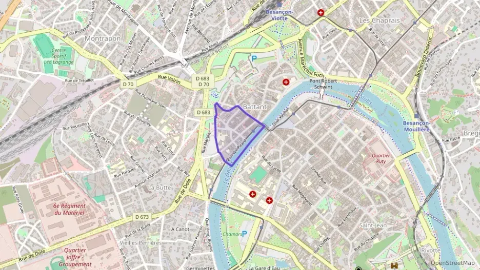 Appartement 32 m² une piece à vendre à Besançon