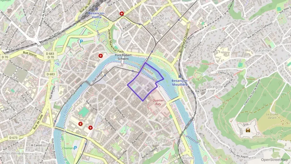 Appartement 69 m² trois pièces à vendre à Besançon