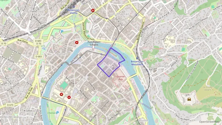 Appartement 48 m² deux pieces à vendre à Besançon