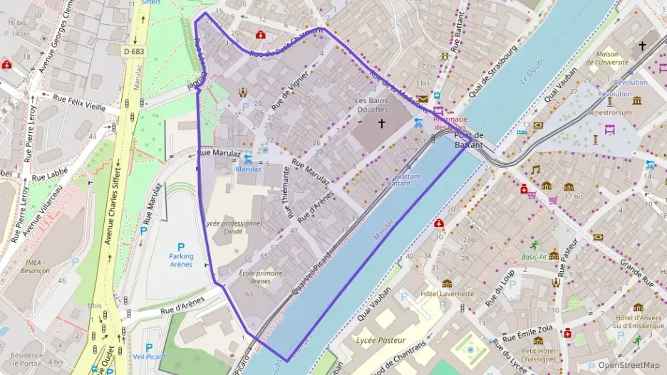 Appartement 71 m² quatre pièces à vendre à Besançon