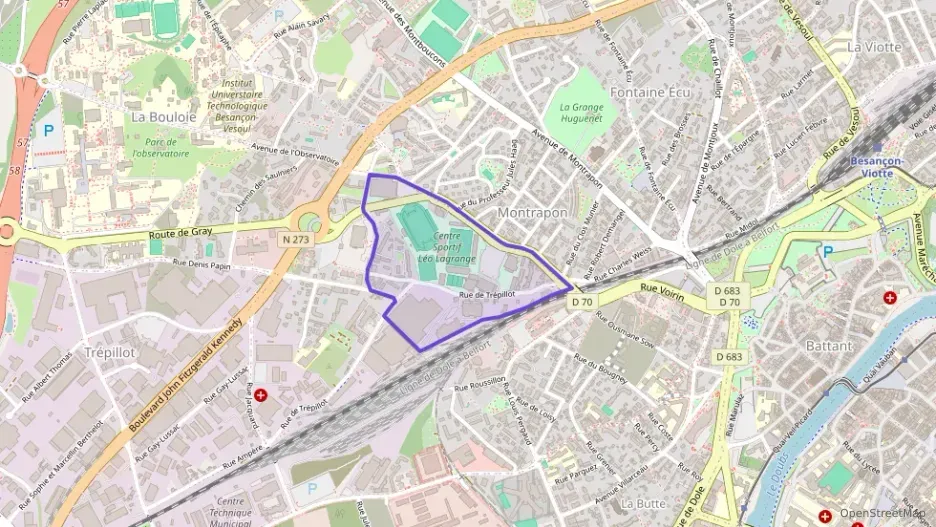 Appartement 60 m² trois pièces à vendre à Besançon