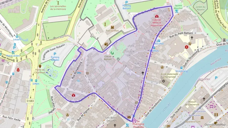 Appartement 36 m² une piece à vendre à Besançon