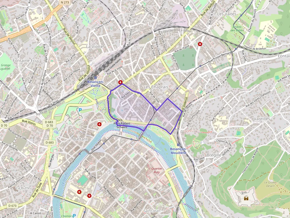 Appartement 83 m² quatre pièces à vendre à Besançon