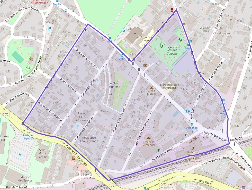 Appartement 44 m² deux pieces à vendre à Besançon